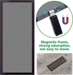 DECOHS 8 Pack Floor Register Screen Vent Mesh, 4 x 10 Inch Plastic Rectangle Air Vent Screen Cover, Magnetic PVC Vent Mesh Cover for Ceiling Wall Floor Catch Debris Hair Dust