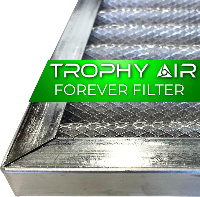 | Merv 8 | Washable & Reusuable AC/Furnace Filter | Lifetime HVAC & Furnace Air Filter | Washable | Superior particle-holding Ability | Premium Quality Aluminum | 12x20x1