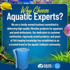 Aquatic Experts Classic Bonded Aquarium Filter Pad - Blue and White Aquarium Filter Media Roll Bulk Can Be Cut to Fit Most Filters, Made in USA (12" by 24 Feet by 3/4" Thick)