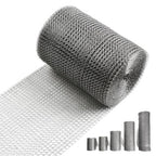 5" X 30 ft 304 Stainless Steel Mesh, Wire Mesh for Rodent, Hole Fill Fabric Gap Blocker, Double Layer Metal Mesh Roll, Flexible Stretchy for Garden House and DIY (A-5" X 30 ft)