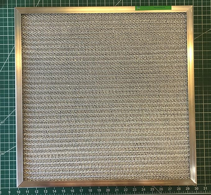 Filter Everything Washable Aluminum Air Filter – 20 x 25 x 1 – Permanent, Reusable HVAC Intake Filter – Heavy-Duty Expanded Aluminum Mesh – Pre-Filter for HEPA or Pleated Filters