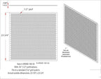 2'x2' Black Plastic Perforated Tile, 10 Pack, with 1/2" Holes