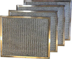 Filter Everything Replacement Aluminum Filters Compatible With nVent, Pentair, Hoffman, McLean 10100090, 10100090sp, 10-1000-90, 10 1000 90, 10100090h, 89057620-8 x 9 x 3/8-4-Pack