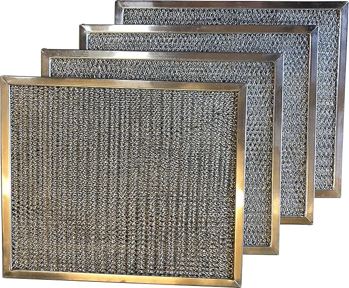 Filter Everything Replacement Aluminum Filters Compatible With nVent, Pentair, Hoffman, McLean 10100091, 10100091sp, 10-1000-91, 10 1000 91, 10100091h, 89057626-6 x 7 x 3/8-4-Pack