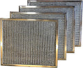 Filter Everything Replacement Aluminum Filters Compatible With nVent, Pentair, Hoffman, McLean 10100091, 10100091sp, 10-1000-91, 10 1000 91, 10100091h, 89057626-6 x 7 x 3/8-4-Pack